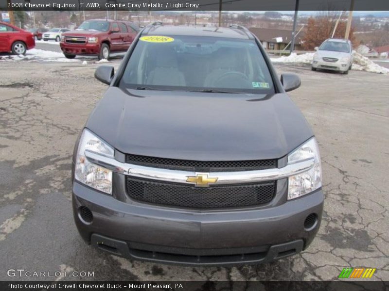Granite Gray Metallic / Light Gray 2008 Chevrolet Equinox LT AWD
