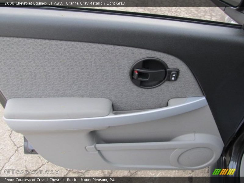 Granite Gray Metallic / Light Gray 2008 Chevrolet Equinox LT AWD
