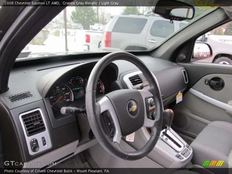 Granite Gray Metallic / Light Gray 2008 Chevrolet Equinox LT AWD