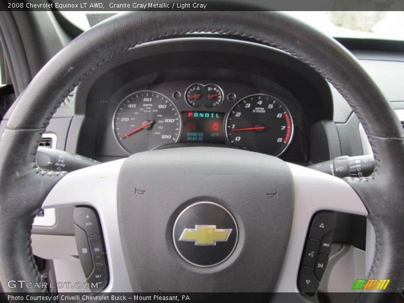 Granite Gray Metallic / Light Gray 2008 Chevrolet Equinox LT AWD