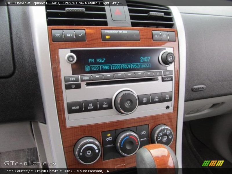 Granite Gray Metallic / Light Gray 2008 Chevrolet Equinox LT AWD