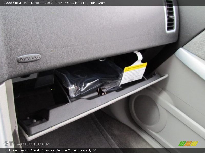 Granite Gray Metallic / Light Gray 2008 Chevrolet Equinox LT AWD