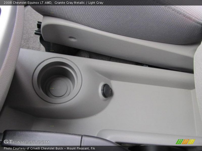 Granite Gray Metallic / Light Gray 2008 Chevrolet Equinox LT AWD