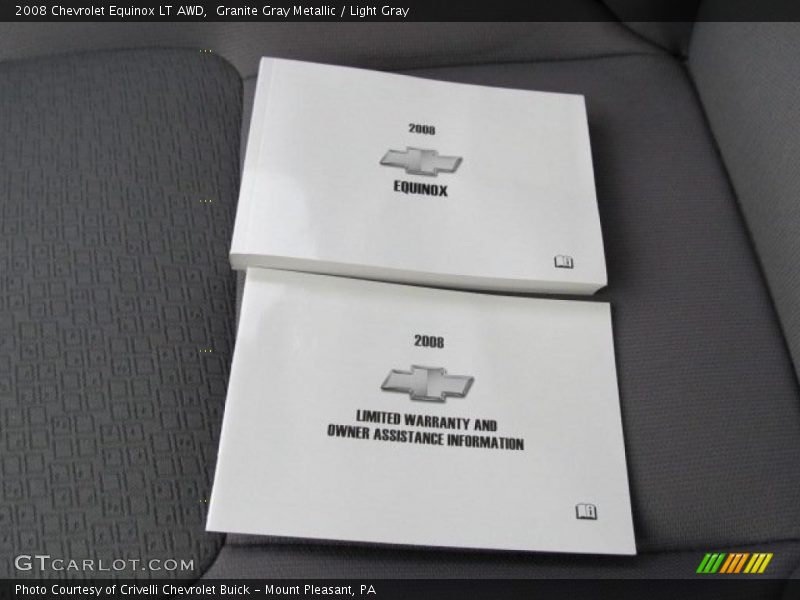 Granite Gray Metallic / Light Gray 2008 Chevrolet Equinox LT AWD