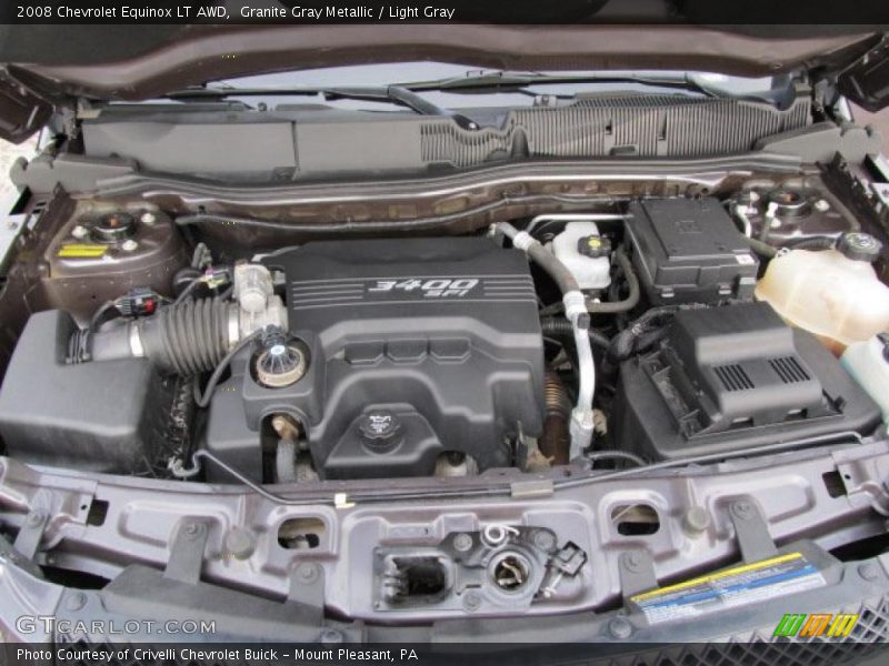 Granite Gray Metallic / Light Gray 2008 Chevrolet Equinox LT AWD