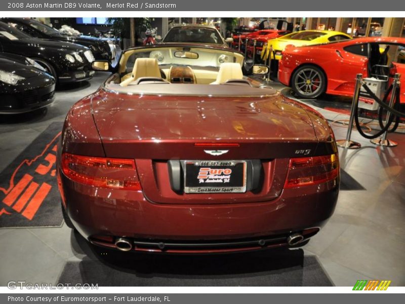 Merlot Red / Sandstorm 2008 Aston Martin DB9 Volante