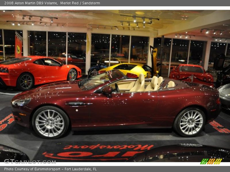 Merlot Red / Sandstorm 2008 Aston Martin DB9 Volante