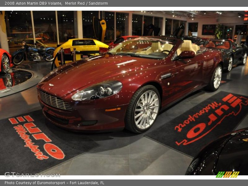 Merlot Red / Sandstorm 2008 Aston Martin DB9 Volante