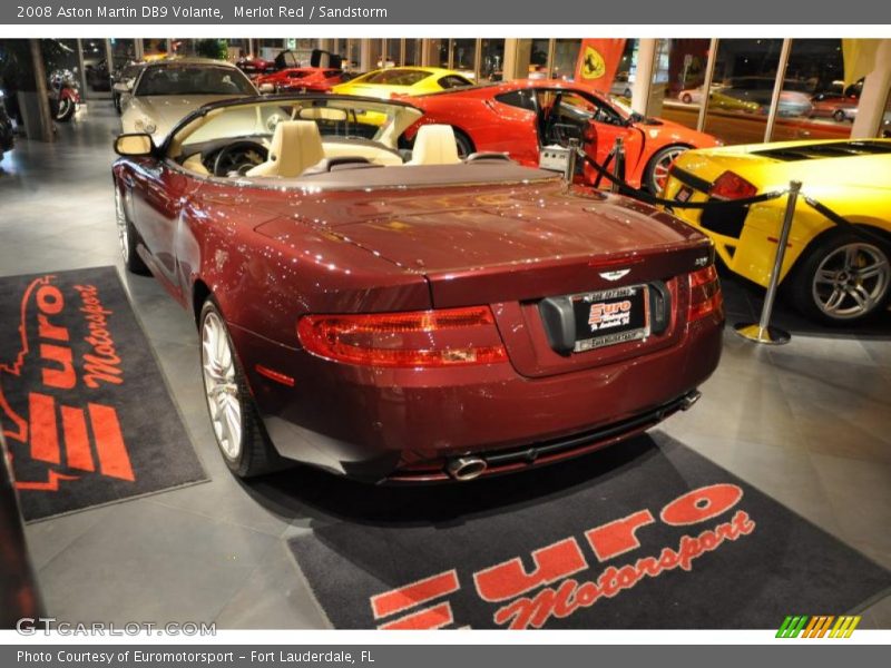 Merlot Red / Sandstorm 2008 Aston Martin DB9 Volante