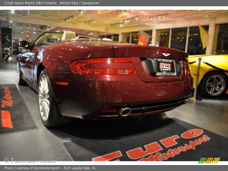 Merlot Red / Sandstorm 2008 Aston Martin DB9 Volante