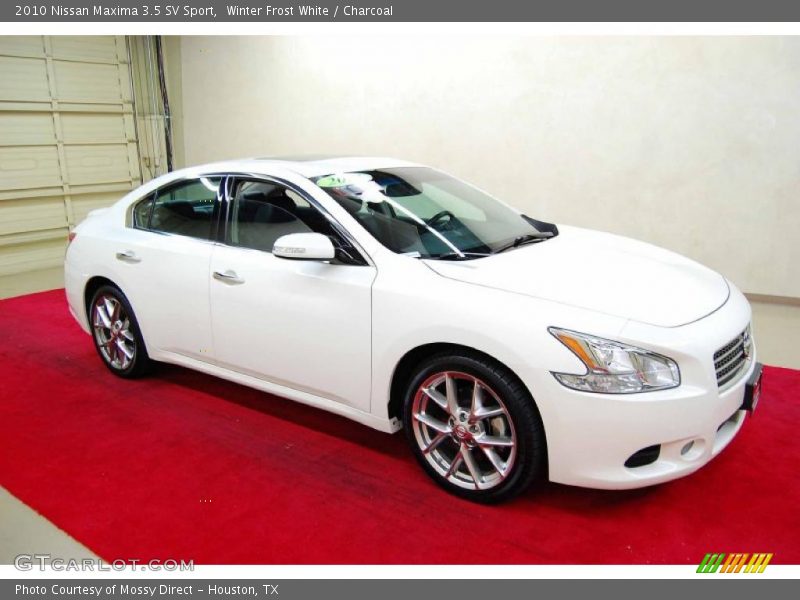Winter Frost White / Charcoal 2010 Nissan Maxima 3.5 SV Sport