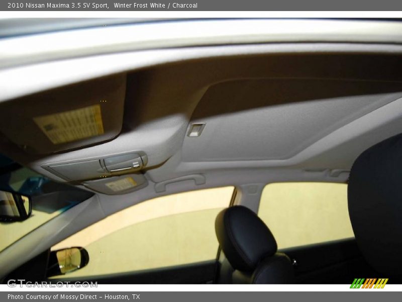 Winter Frost White / Charcoal 2010 Nissan Maxima 3.5 SV Sport
