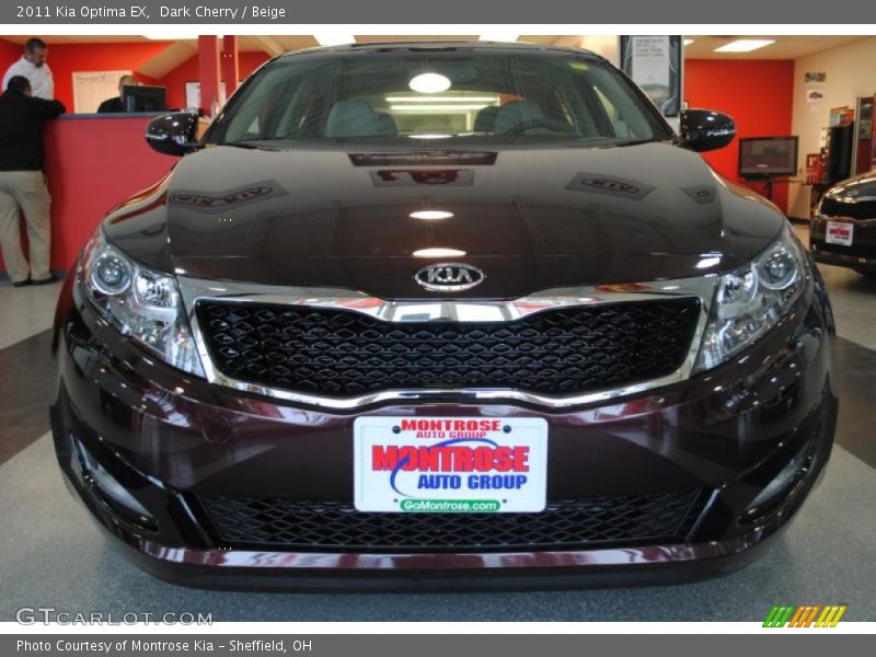 Dark Cherry / Beige 2011 Kia Optima EX