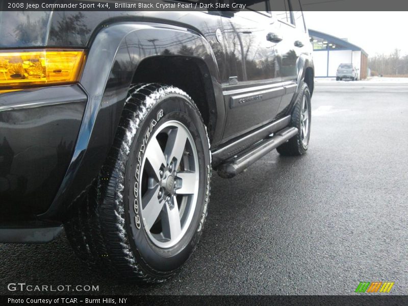 Brilliant Black Crystal Pearl / Dark Slate Gray 2008 Jeep Commander Sport 4x4