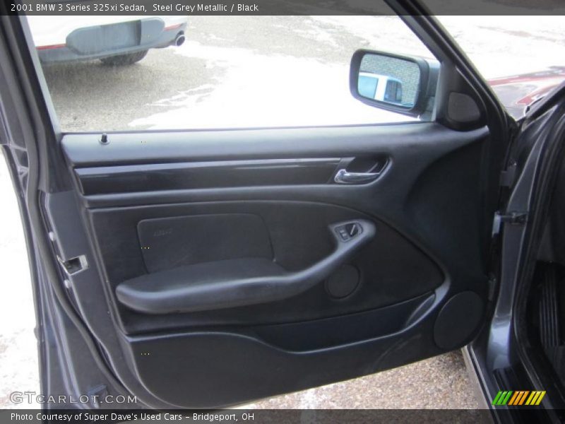 Steel Grey Metallic / Black 2001 BMW 3 Series 325xi Sedan