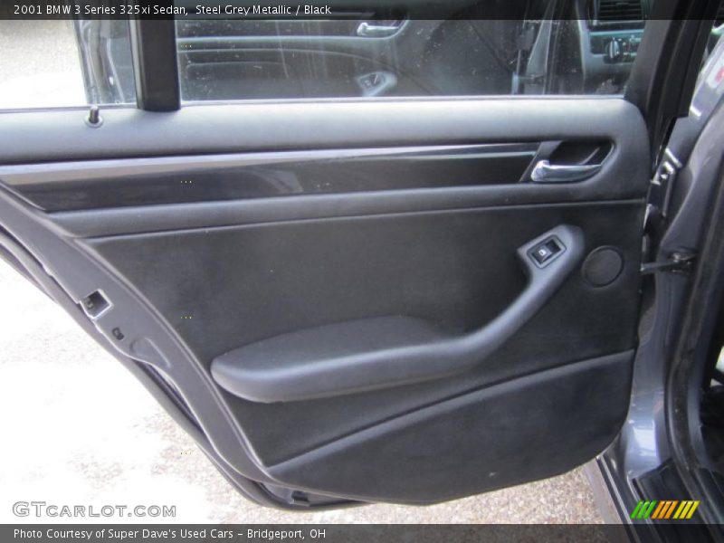 Steel Grey Metallic / Black 2001 BMW 3 Series 325xi Sedan