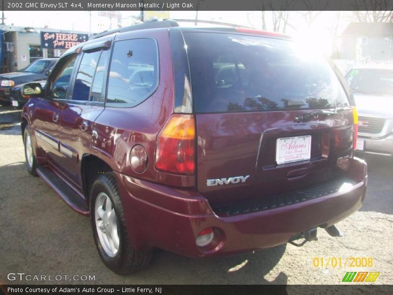Monterey Maroon Metallic / Light Oak 2002 GMC Envoy SLT 4x4
