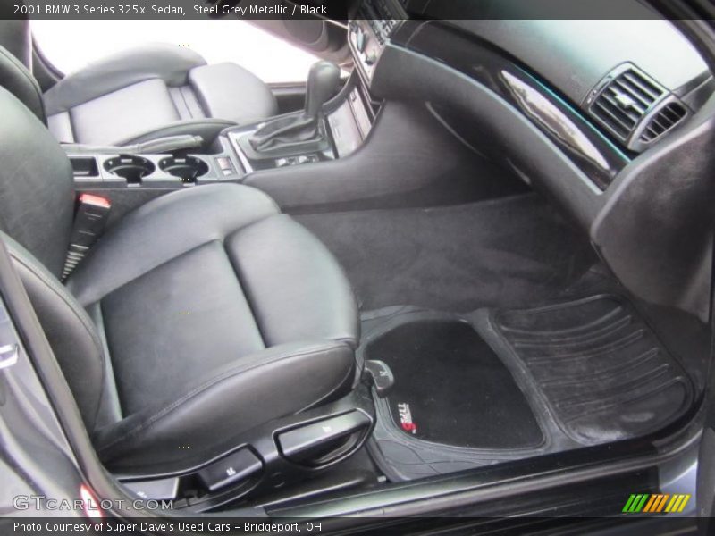 Steel Grey Metallic / Black 2001 BMW 3 Series 325xi Sedan