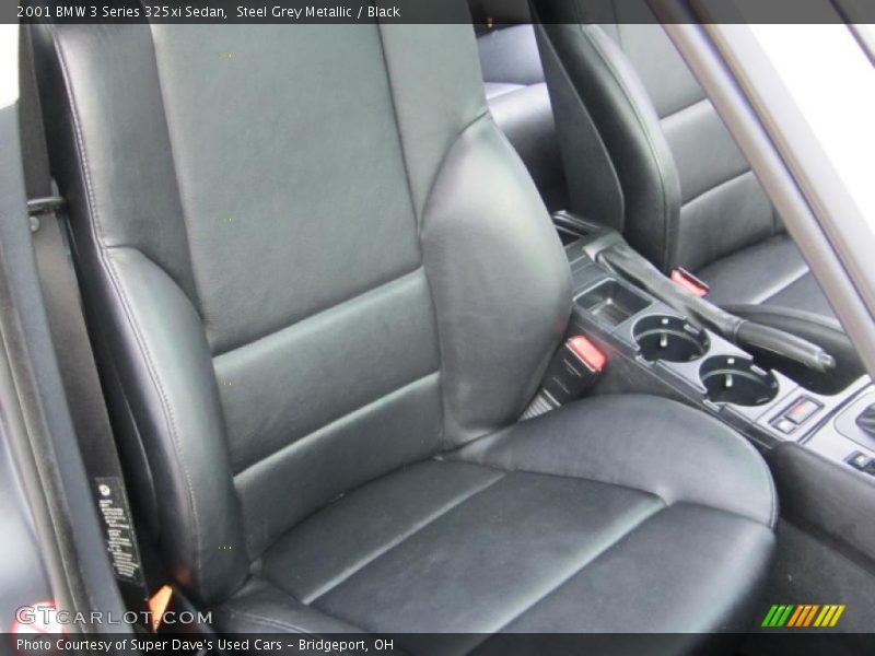 Steel Grey Metallic / Black 2001 BMW 3 Series 325xi Sedan