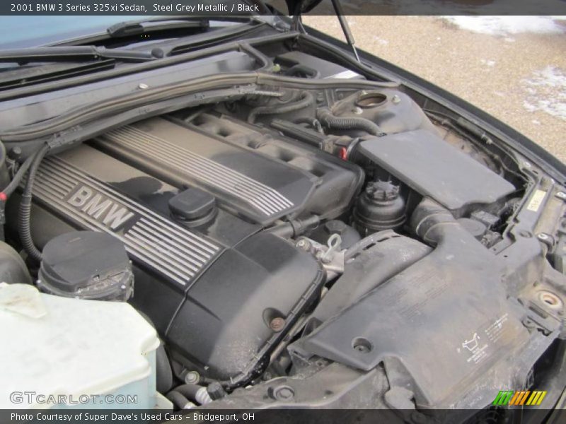 Steel Grey Metallic / Black 2001 BMW 3 Series 325xi Sedan