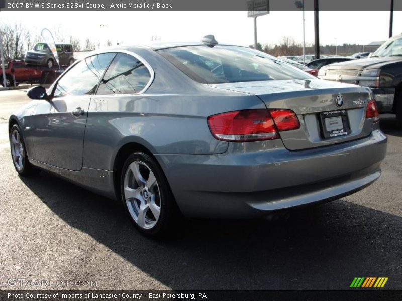 Arctic Metallic / Black 2007 BMW 3 Series 328xi Coupe