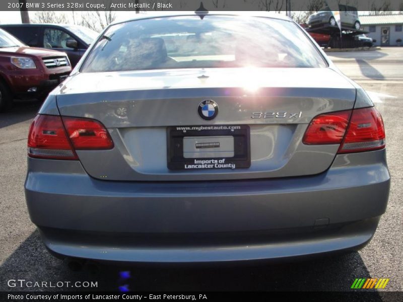 Arctic Metallic / Black 2007 BMW 3 Series 328xi Coupe