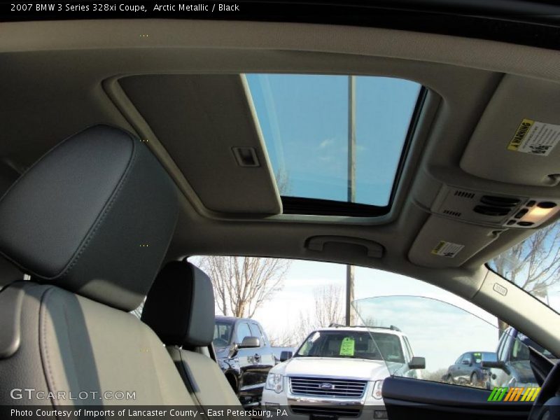 Arctic Metallic / Black 2007 BMW 3 Series 328xi Coupe
