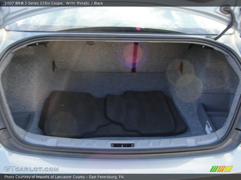 Arctic Metallic / Black 2007 BMW 3 Series 328xi Coupe