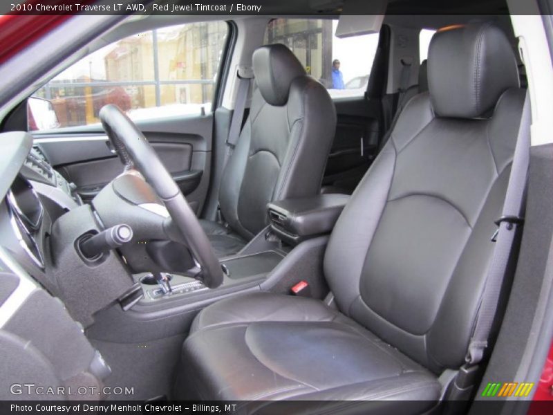 Red Jewel Tintcoat / Ebony 2010 Chevrolet Traverse LT AWD