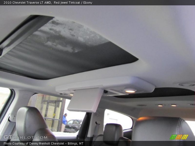Red Jewel Tintcoat / Ebony 2010 Chevrolet Traverse LT AWD