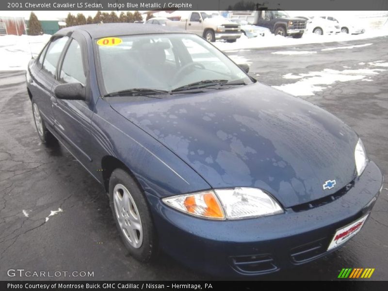 Indigo Blue Metallic / Graphite 2001 Chevrolet Cavalier LS Sedan