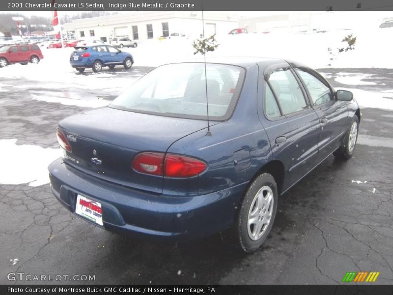 Indigo Blue Metallic / Graphite 2001 Chevrolet Cavalier LS Sedan