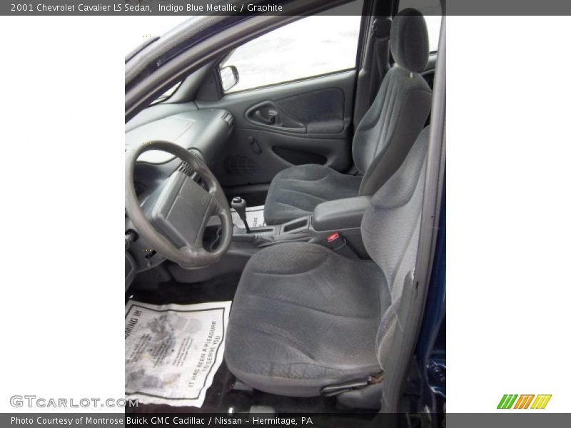 Indigo Blue Metallic / Graphite 2001 Chevrolet Cavalier LS Sedan