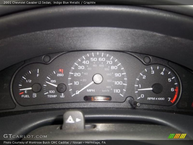  2001 Cavalier LS Sedan LS Sedan Gauges