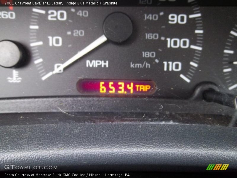 Indigo Blue Metallic / Graphite 2001 Chevrolet Cavalier LS Sedan