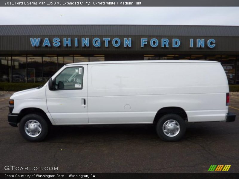 Oxford White / Medium Flint 2011 Ford E Series Van E350 XL Extended Utility