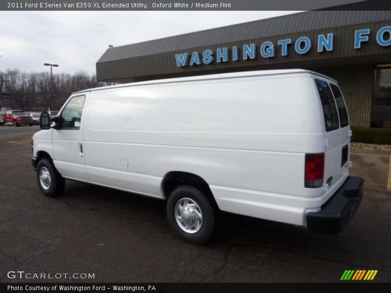 Oxford White / Medium Flint 2011 Ford E Series Van E350 XL Extended Utility