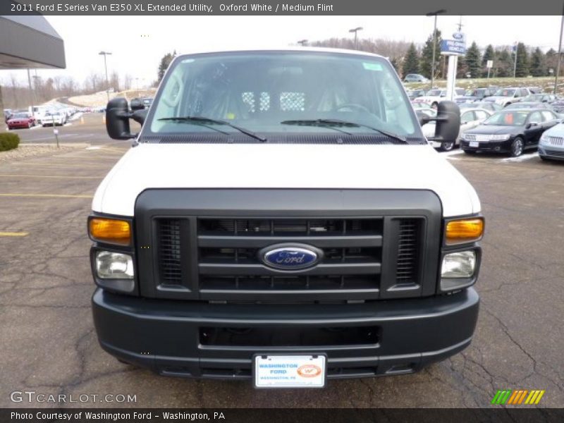 Oxford White / Medium Flint 2011 Ford E Series Van E350 XL Extended Utility