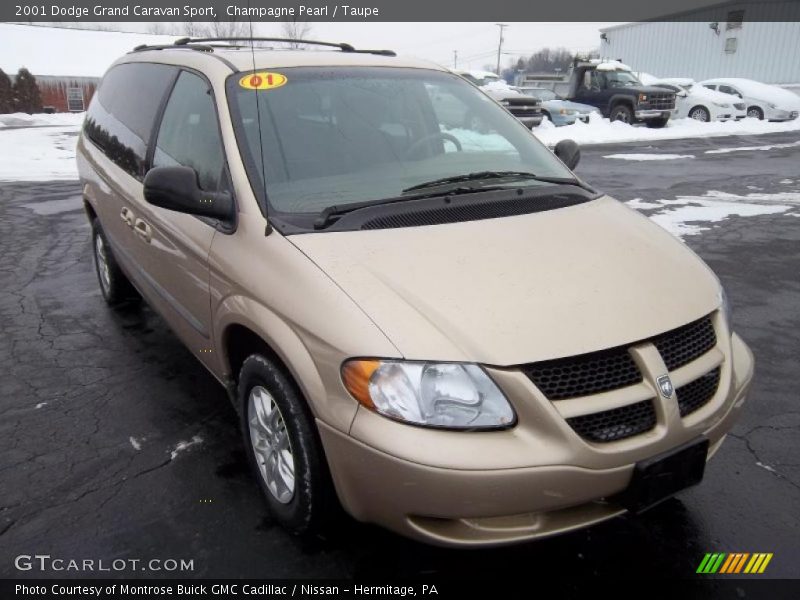 Champagne Pearl / Taupe 2001 Dodge Grand Caravan Sport