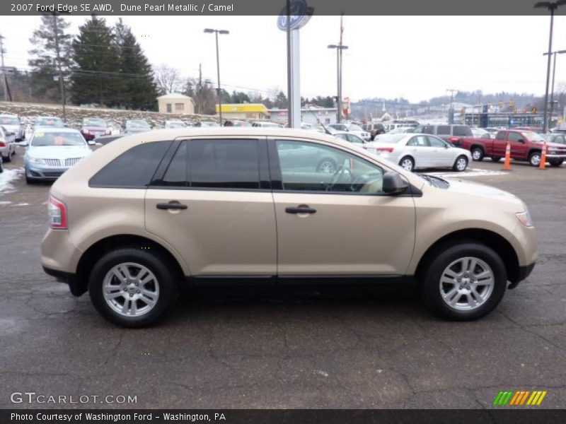 Dune Pearl Metallic / Camel 2007 Ford Edge SE AWD