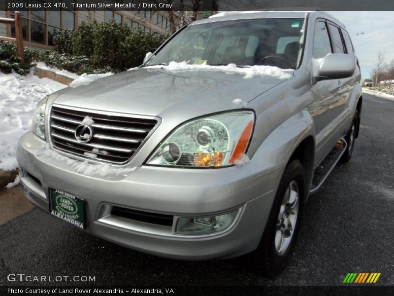Titanium Silver Metallic / Dark Gray 2008 Lexus GX 470