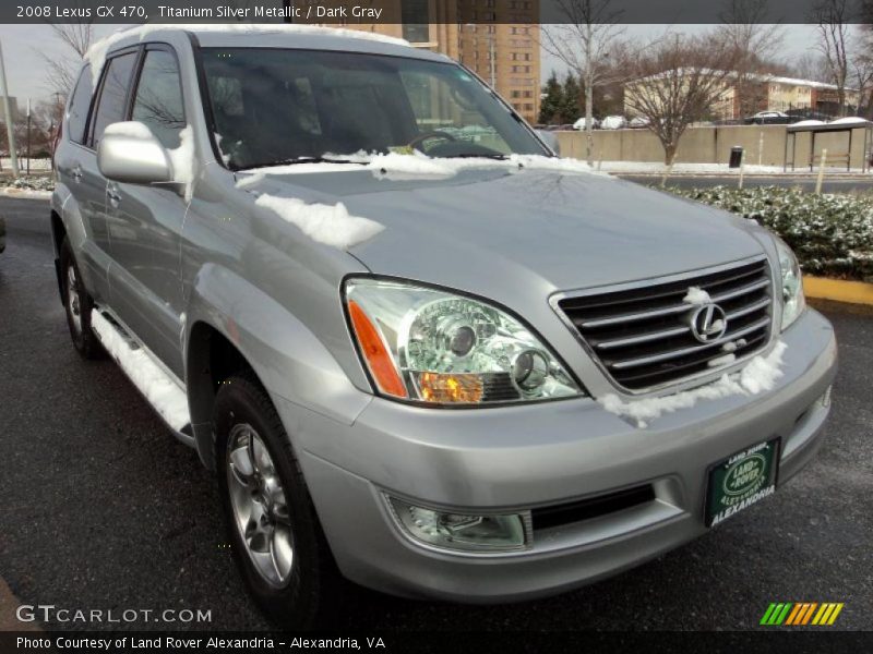 Titanium Silver Metallic / Dark Gray 2008 Lexus GX 470