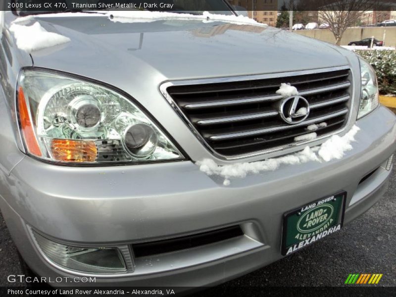 Titanium Silver Metallic / Dark Gray 2008 Lexus GX 470