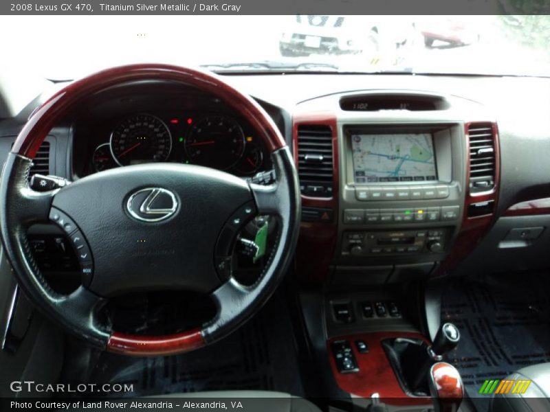 Titanium Silver Metallic / Dark Gray 2008 Lexus GX 470