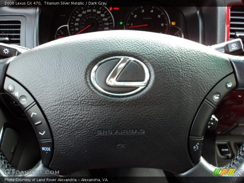 Titanium Silver Metallic / Dark Gray 2008 Lexus GX 470