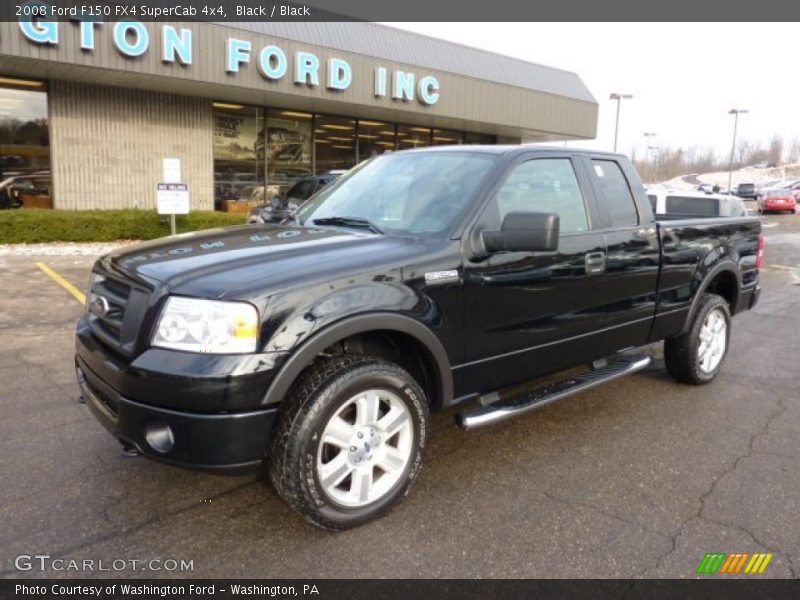 Black / Black 2008 Ford F150 FX4 SuperCab 4x4