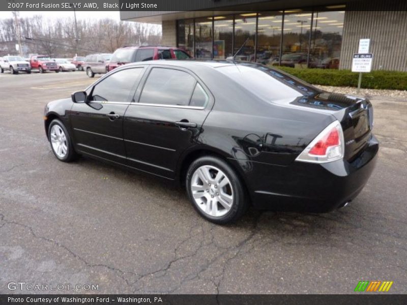 Black / Light Stone 2007 Ford Fusion SEL V6 AWD