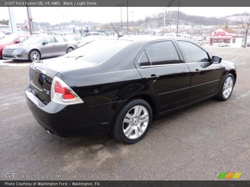 Black / Light Stone 2007 Ford Fusion SEL V6 AWD
