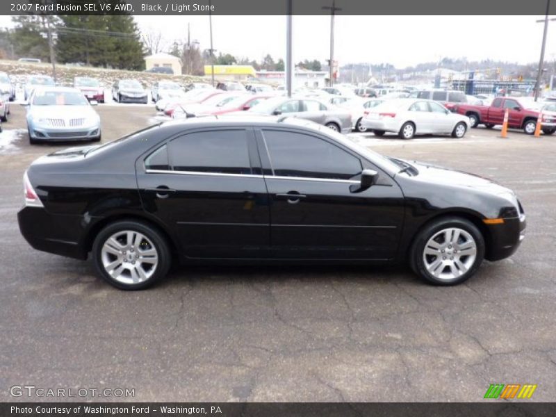 Black / Light Stone 2007 Ford Fusion SEL V6 AWD