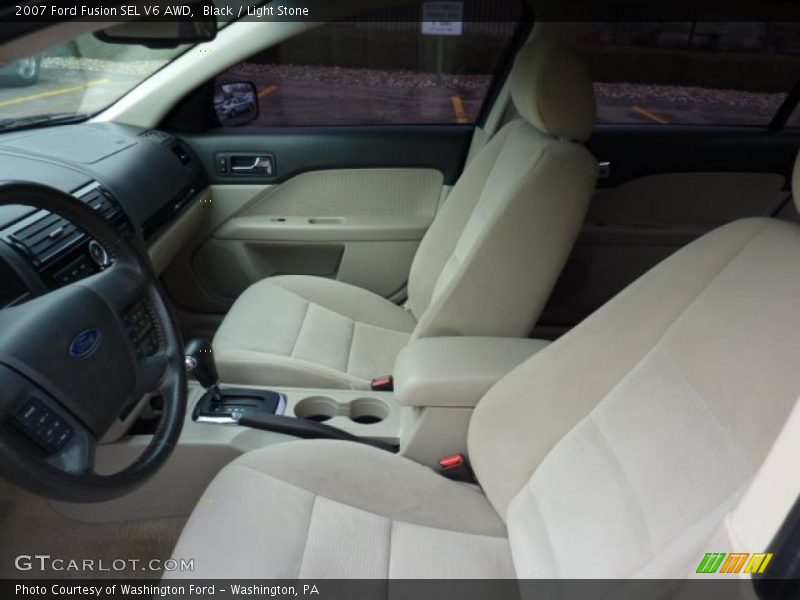 Black / Light Stone 2007 Ford Fusion SEL V6 AWD